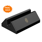 El Casco Black With 23 Kt Gold Logo Business Card Holder